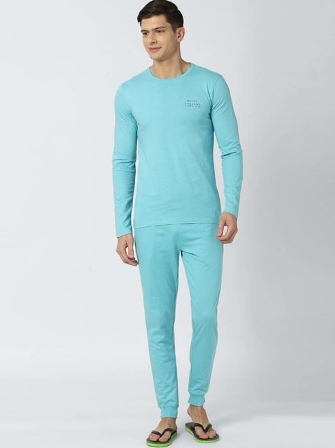 Peter England Blue Regular Fit Nightsuits