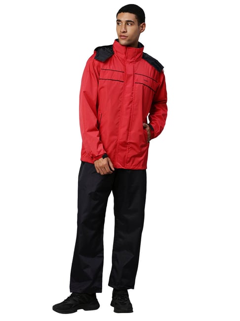 Waterproof Jacket & Trousers Set in Pouch, Navy - Kids-Biz