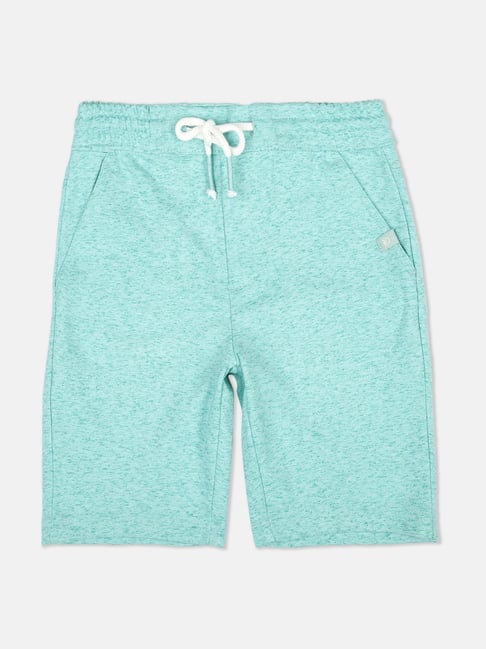 United Colors of Benetton Kids Aqua Blue Regular Fit Shorts