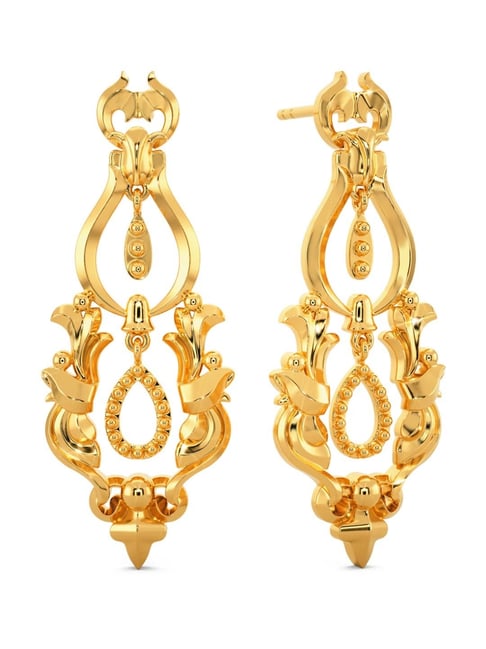 Melorra 18K Sunny Hoops Gold Earrings : Amazon.in: Fashion