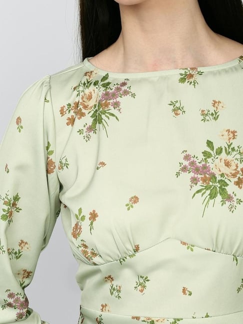 green emerald velvet dress Lace-Trim Satin Floral Maxi Dress