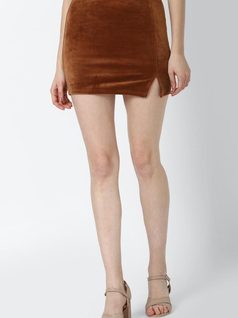 Forever 21 Brown Mini Skirt Price in India