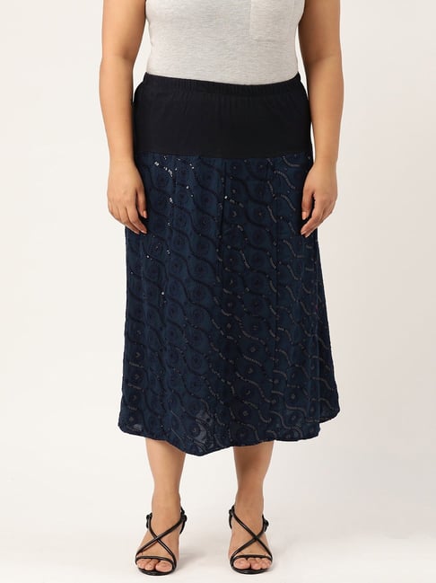 theRebelinme Navy Circular Maxi Skirt-picture-44