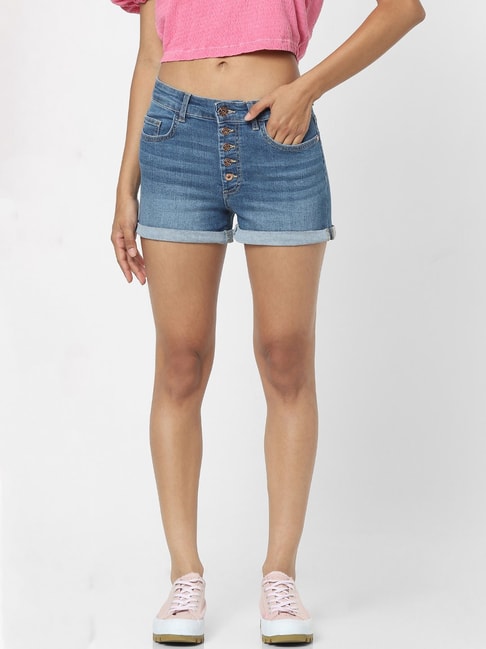 Buy online Blue Denim Shorts Set from girls for Women by Stylestone for  1019 at 49 off  2023 Limeroadcom
