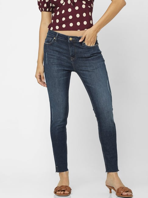 Only Blue Skinny Fit High Rise Jeans