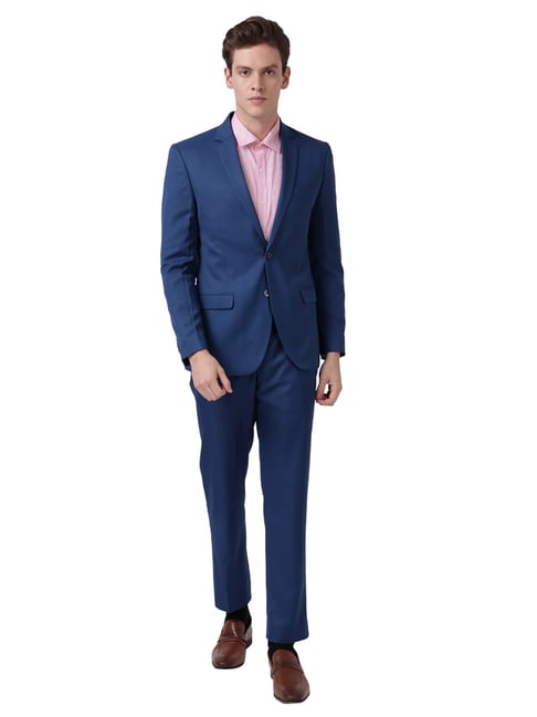 Park Avenue Blue Notch Lapel 2-Piece Suit