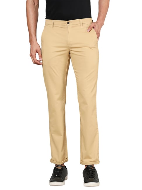 PARK AVENUE Regular Fit Men Khaki Trousers  Buy PARK AVENUE Regular Fit  Men Khaki Trousers Online at Best Prices in India  Flipkartcom