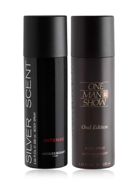 Jacques Bogart Silver Scent Intense & One Man Show Oud Deo Combo Set