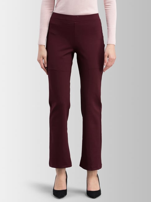 Maroon jeggings best sale