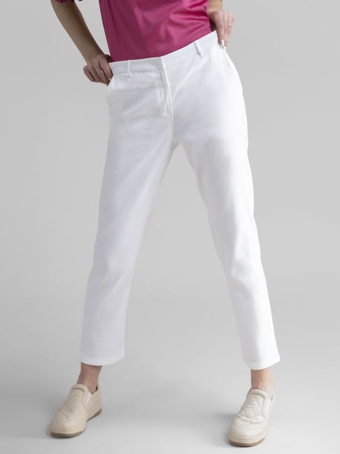 Buy KhakiColoured Trousers  Pants for Women by Marks  Spencer Online   Ajiocom