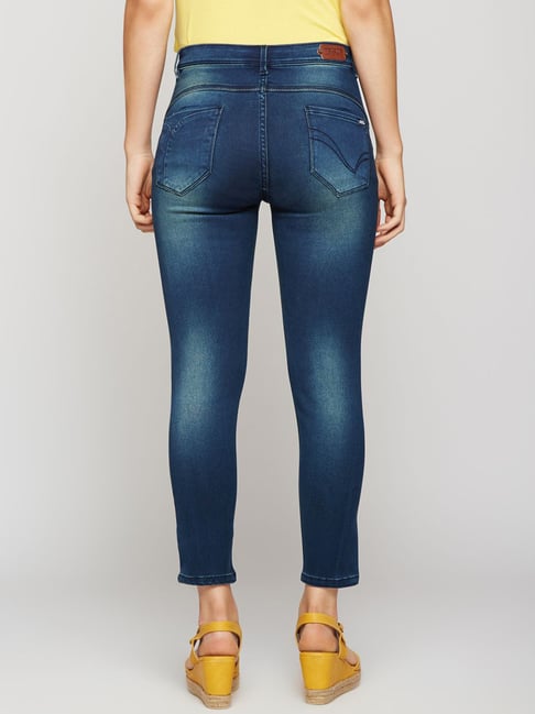Buy Gia by Westside Blue Slim-Fit Jeans for Online @ Tata CLiQ