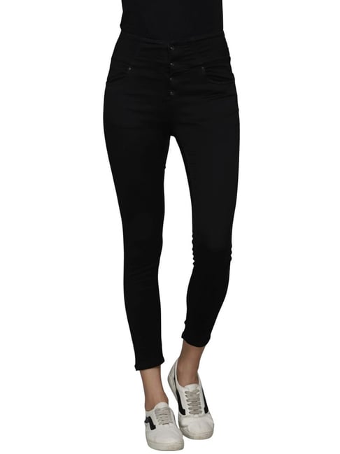 Buy MADAME Black Mid Rise Jeans for Women Online @ Tata CLiQ