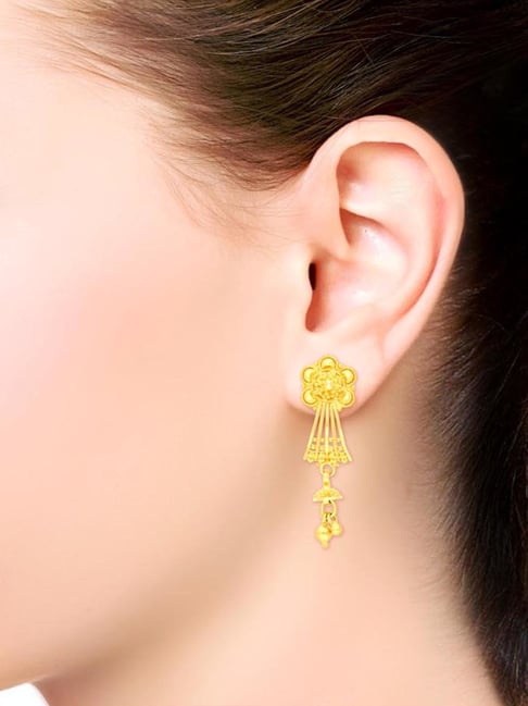 Buy Malabar Gold and Diamonds 22 kt Gold Earrings for Kids Online At Best  Price @ Tata CLiQ