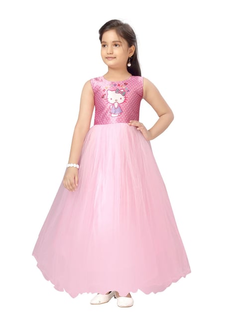 Aarika Girl's net a-line Maxi Dress (G-AG-13-GAJRI-26) : Amazon.in: Clothing  & Accessories