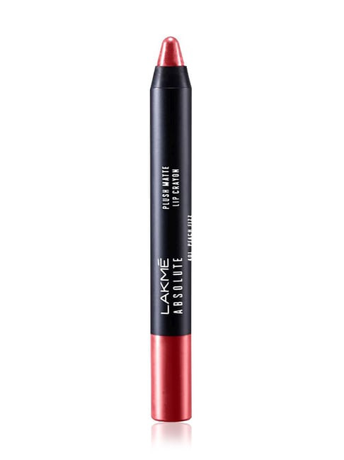 Lakme Absolute Plush Matte Lip Crayon 401 Peach Fizz - 2.8 gm-image-49