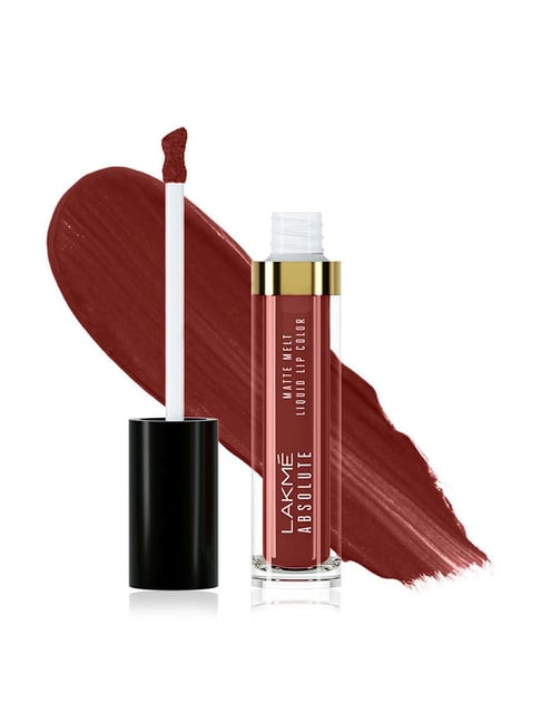 Lakme Absolute Matte Melt Liquid Lip Color Mocha Shot - 6 ml-Lakme-Beauty&Grooming-TATA CLIQ