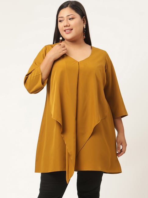 theRebelinme Mustard A-Line Top