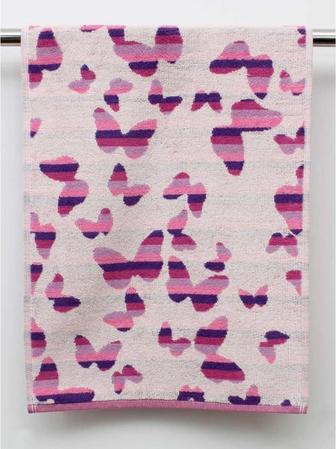 Buy Avi Living 'Butterfly' Pink 500 GSM Kids Hand Towel Set of
