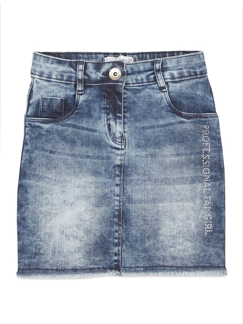 Tiny Girl Blue Washed Denim Skirt