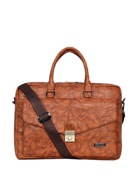 Buy Esbeda Tan Large Laptop Messenger Bag Online At Best Price