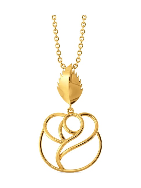 Melorra 18k Gold Rose All Over Pendant without Chain for Women