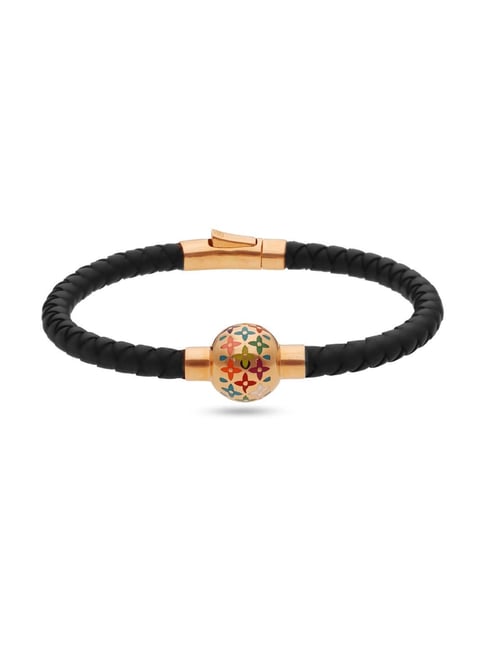 nilkanth Leather, Stainless Steel Diamond Gold-plated Bracelet Price in  India - Buy nilkanth Leather, Stainless Steel Diamond Gold-plated Bracelet  Online at Best Prices in India | Flipkart.com