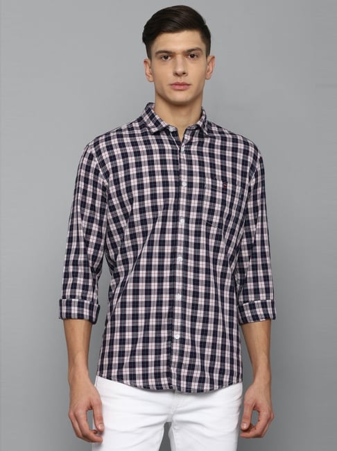 Buy Louis Philippe Black & White Check Shirt at