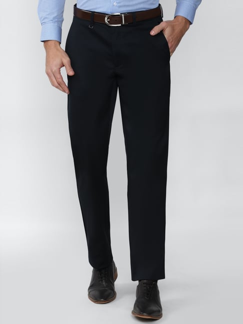 Buy Men Solid Regular Fit Formal Trouser - Blue Online at Low Prices in  India - Paytmmall.com