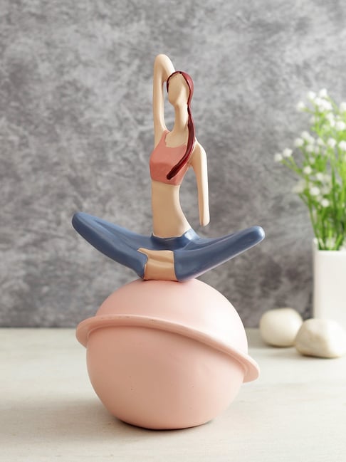Tayhaa Pink Healthy Yoga Pose Figurine-picture-36
