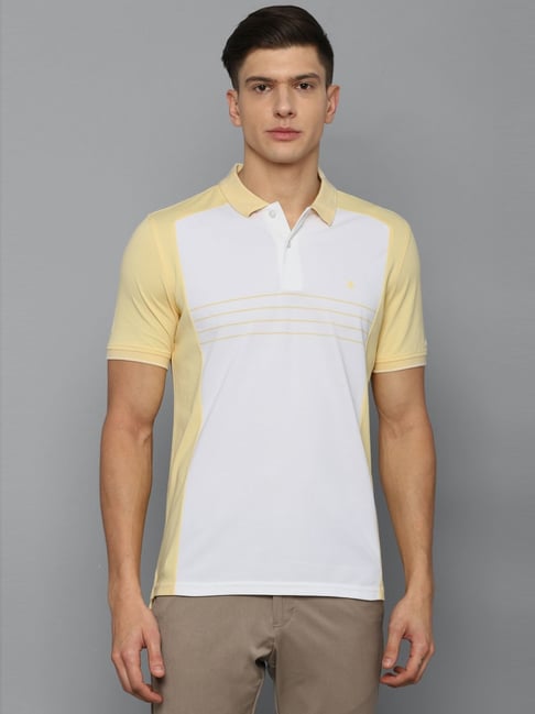 Buy Louis Philippe Mustard Polo T-Shirt for Men's Online @ Tata CLiQ