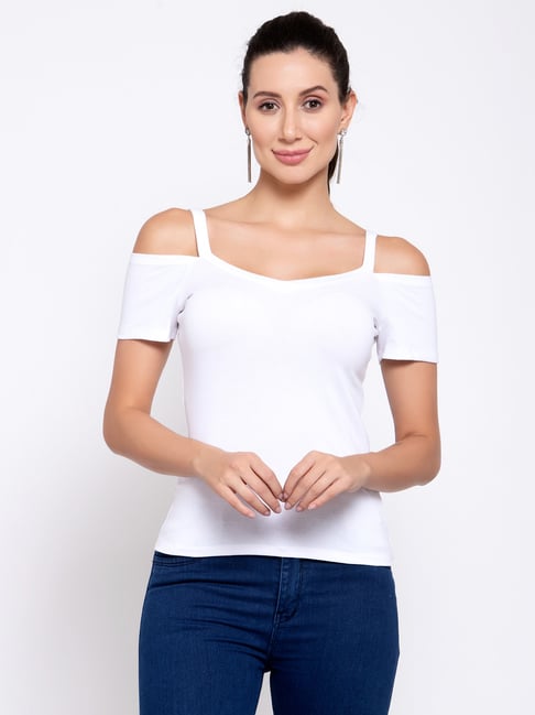 IKI CHIC White A-Line Top Price in India