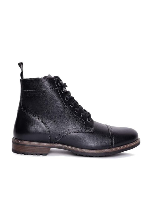 Red Tape Men's Black Derby Boots