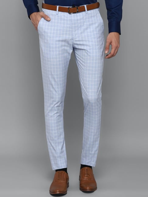 Buy LOUIS PHILIPPE Checks Polyester Regular Fit Men's Formal Trousers |  Shoppers Stop