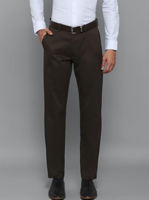 Buy AD by Arvind Dark Brown Regular Fit Flat Front Trousers for Men's  Online @ Tata CLiQ