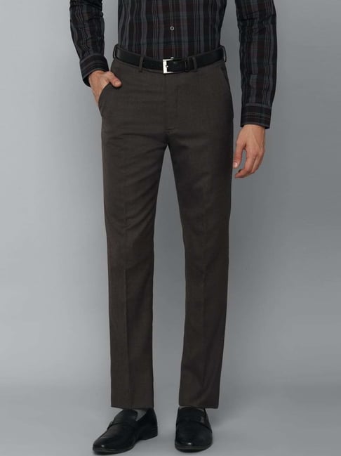 Buy Grey Trousers & Pants for Men by LOUIS PHILIPPE Online