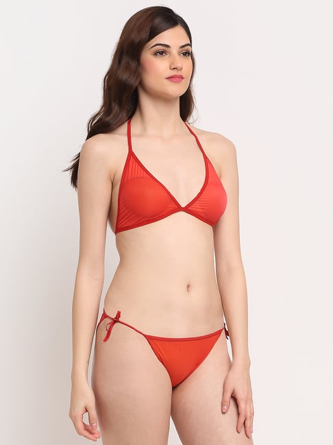 Buy Friskers Red Bikini Set for Women's Online @ Tata CLiQ