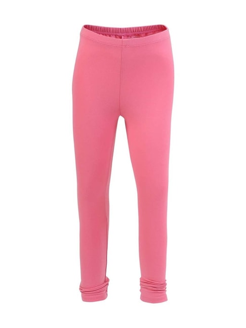 Buy Jockey Kids Pink Cotton Regular Fit Leggings for Girls Clothing Online  @ Tata CLiQ