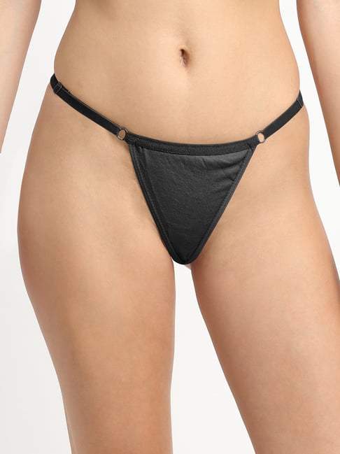 Friskers Black Thong Panty Price in India