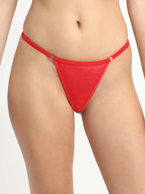 Buy Friskers Red Thong Panty for Women's Online @ Tata CLiQ