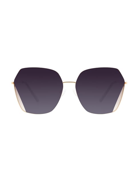 Geometric Frame Fashion Sunglasses Women Men Gradient Lens - Temu