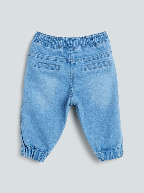 Buy HOP Baby Blue Jogger-Style Jeans from Westside