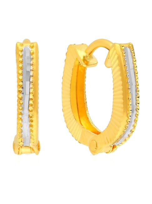 Riveting Gold Hoop Earrings With Beads