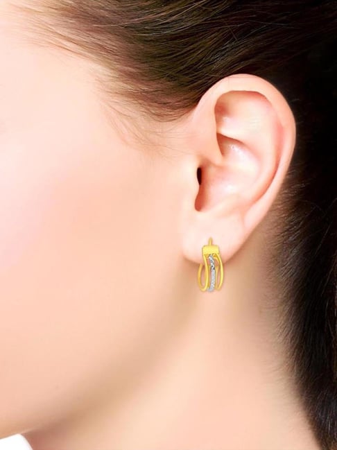 Malabar Gold & Diamonds 22KT Yellow Gold Hoop Earrings for Women :  Amazon.in: Jewellery