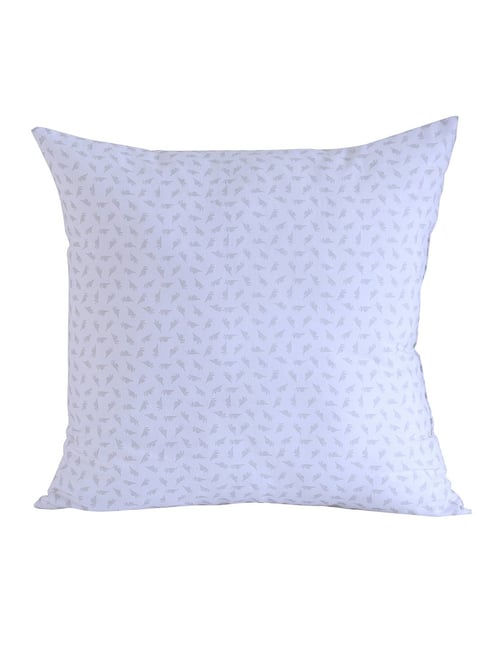 Maspar Essentials Heather Printed White 144 TC Cotton Cushion