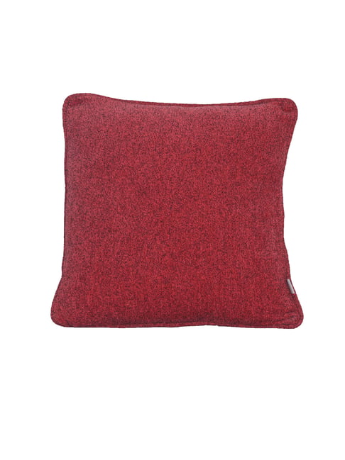 Maspar Colorart Charlotte Solid Red 110 TC Cotton Blend Cushion Cover-picture-16