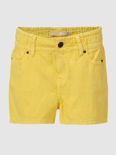 KIDS ONLY Yellow Solid Shorts