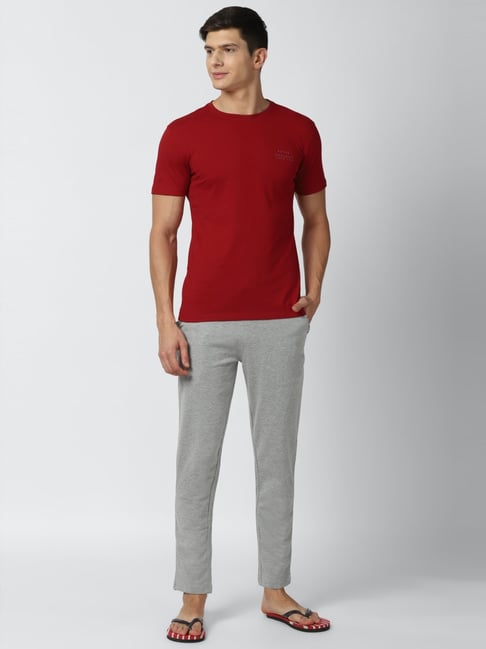 Long sleeve wool blend T-shirt with high neck · Beige Marl, Grey Marl, Grey  · T-shirts And Polo Shirts | Massimo Dutti