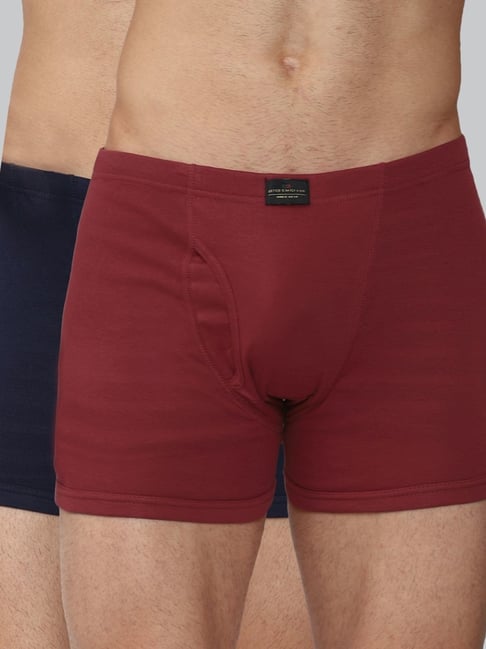 Athletic Cotton 2 Pack Trunks, multi