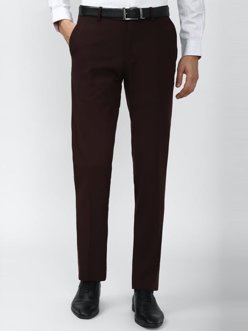 Buy PLAYERZ Men Brown Solid Viscose Rayon Formal Trousers  44 Online at  Best Prices in India  JioMart