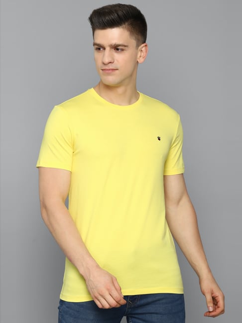 Buy Louis Philippe Yellow T-Shirt at